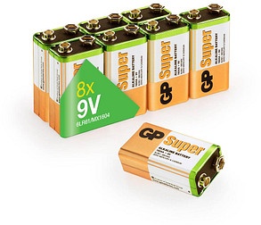 8 GP Batterie SUPER E-Block 9,0 V