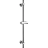 Görbach Edelstahl Duschset Duschstange mit Duschkopfhalterung, Brausestange 70cm Wandstange mit Variable Wandbefestigungen für Variabel zur Anpassung an Bestehende Bohrlöcher-Chrom