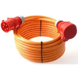 maxgo® CEE Starkstromkabel H07BQ-F PUR 5G4 32A PCE Phasenwender 50m Elektro-Kabel, (5000 cm)