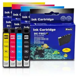 4er Set D&C Tinte für Epson Expression Home XP-3150 Drucker