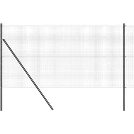 vidaXL Zaunpfosten 25 x 1,2 m Grau/Stahl