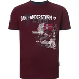 T-Shirt SÖLVE dunkelrot- 76/78