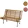 Mendler HWC-F97 122 x 80 x 22 cm Braun