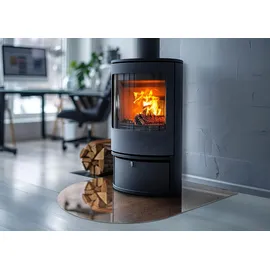 Tulup Glasplatte für Kamin Sicherheitsglas 80 x 70 x 0,4 cm Braun