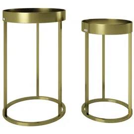 Phoenix Playboy Beistelltisch-Set Mary (Gold, 2 -tlg.)