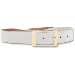 Ledergürtel BERND GÖTZ, Damen, Gr. 105, beige (creme), Rindsleder, casual, Gürtel, mit stilvoll eleganter Rechteckschließe