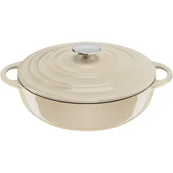 Servierpfanne TEFAL "LOV", beige, B:28,67cm H:11,22cm L:35,92cm Ø:28cm, Pfannen, umweltfreundlich, inkl. E-Book, Ø 28cm, Induktion