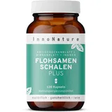 Flohsamenschalen Plus 120 Kapseln im 1-Monatsvorrat. Flohsamenschalen + pflanzliche Extrakte, Hochdosiert, vegan und hergestellt in DE.