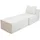 MCW Chaiselongue Stoff/Textil 75 x 63 x 194 cm Weiß