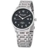EICHMÜLLER Herrenuhr 7030-02 silberfarben/schwarz Metallband 40 mm