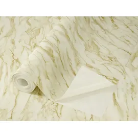 tesa rasch Carrara Vliestapete 6 m x 0,30 m 1 St Beige/Gold/Weiß
