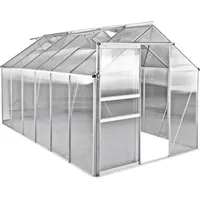 Premium Aluminium Gewächshaus Midi 6 Treibhaus Pflanzhaus Tomatenhaus Frühbett