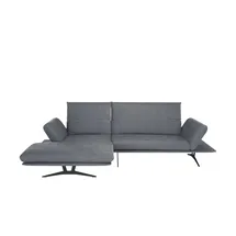 KOINOR Eckcouch Flachgewebe 2-Sitzer Grau