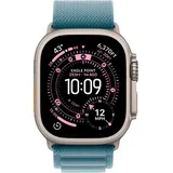 Apple Watch Ultra 3 49mm Titanium (Blaues Nylon Armband M)