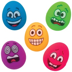 Mini Funky Gesichter Ei Flummis (pro Set 10) Mitgebsel