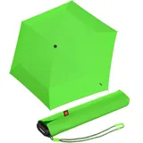 Knirps Taschenregenschirm Ultra Light Slim Manual – Ultra leicht und flach – Sturmfest – Windproof – 21 cm – Neon Green