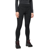 Jack Wolfskin Damen SALMASER Tights W Leggings, Black, L