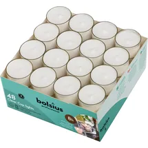 Bolsius Teelichter 3,9 cm 48 St. weiß