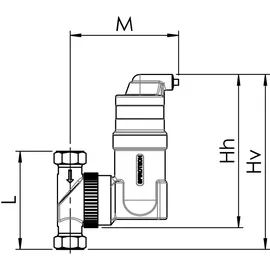 Banyo Spirotech Mikroluftblasenabscheider RV2 22 mm