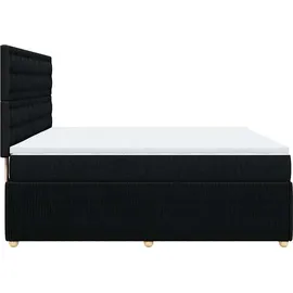 vidaXL Boxspringbett 180 x 200 cm Schwarz