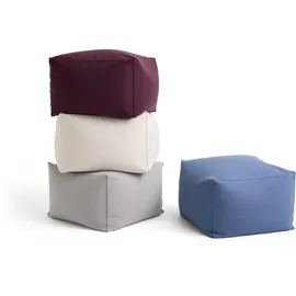 HAY Pouf Baumwolle/Polyester 59 x 40 x 59 cm Burgund