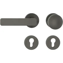 Griffwerk Wechselgarnitur MINIMAL MODERN SIEGER DESIGN DIN Links Kaschmirgrau
