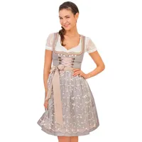 Krüger Madl Dirndl Midi Dirndl 2tlg. - GREY HEAVEN - hellgrau grau