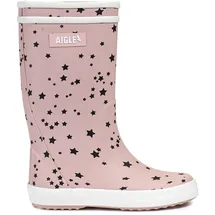 Aigle Unisex Kinder Lolly Pop Regenstiefel, Mehrfarbig Pink Stars, 24 rosa