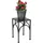 DanDiBo Ambiente Blumenhocker 28 x 28 cm Schwarz
