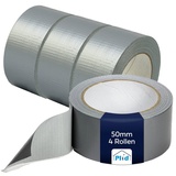 Plid Plid® Panzertape silber 50m x 48mm (wasserfest] - Extra Starkes Gewebeband - silber