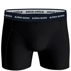 Björn Borg Boxershorts 3er Pack Schwarz / Blau / Rot M