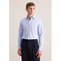 Seidensticker Businesshemd »Schwarze Rose«, Slim 1/1 Kentkragen Uni blau