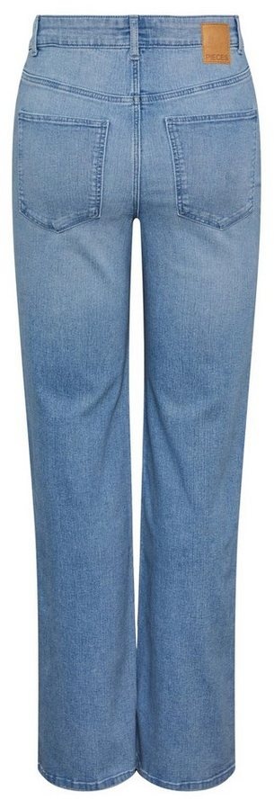 pieces Weite Jeans PEGGY (1-tlg) Plain/ohne Details blau S