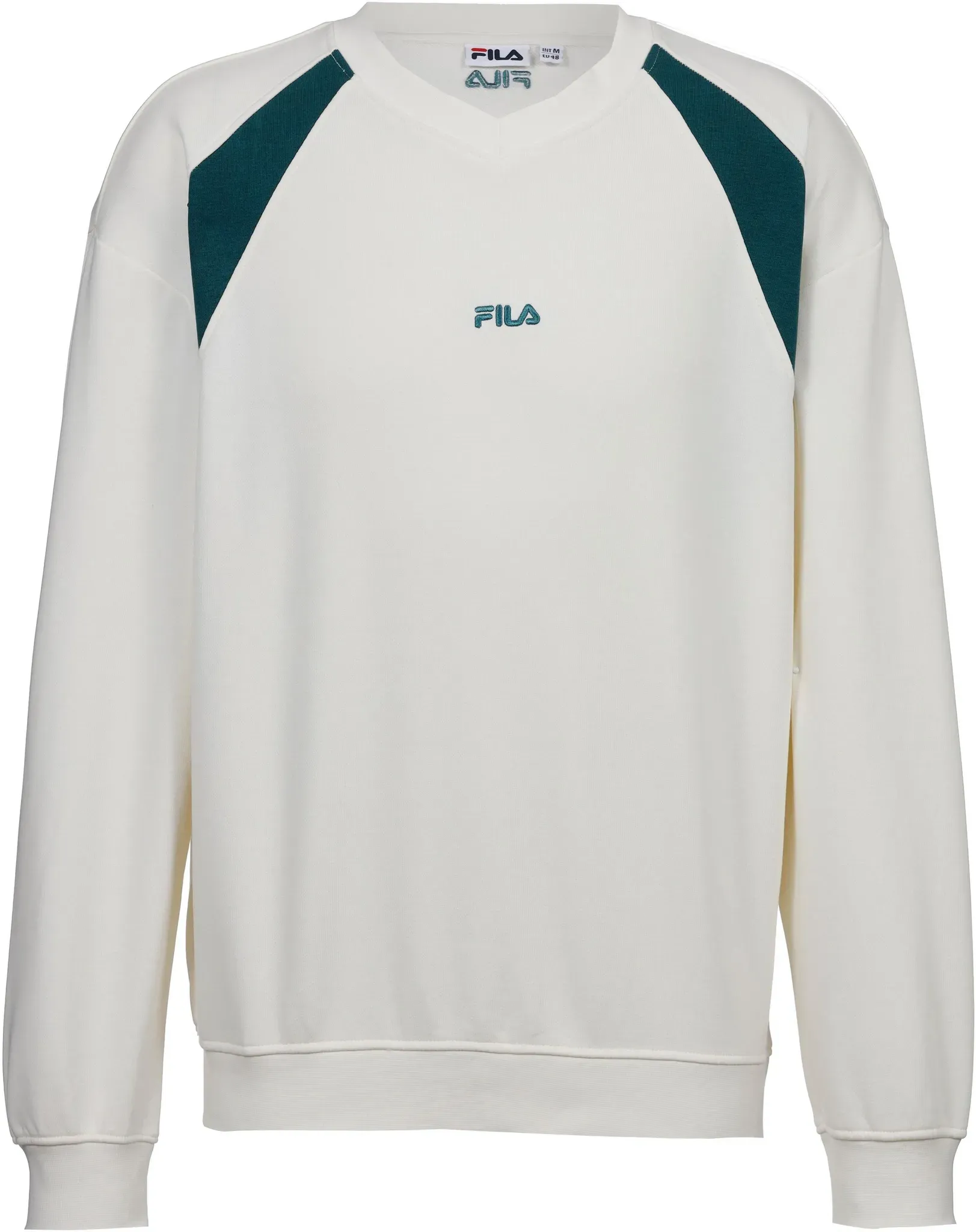 FILA Sweatshirt Herren in snow white, Größe L - weiß