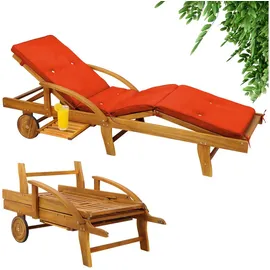 CASARIA Sonnenliege 195 x 55 x 0 cm Orange