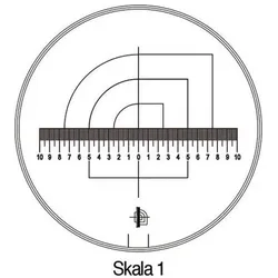 Schweizer Messskala Tech-Line Skala-D.25/2,5mm Duo-Skala 1-Standard