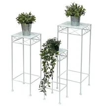 DanDiBo Ambiente Blumenhocker 7,5 x 9 cm Weiß