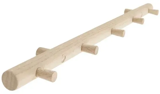 Smart oak coat rack - 5 pegs