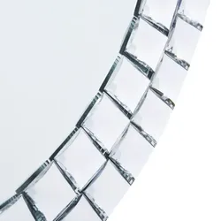vidaXL Wandspiegel 50 cm Hartglas