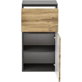 Held Held-Möbel Unterschrank Lucca Holzoptik Braun Eiche