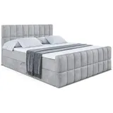 altdecor Boxbett, MIAMI-Z - 160x200 cm - H4 - Hellgrau
