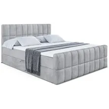 altdecor Boxbett, MIAMI-Z - 160x200 cm - H4 - Hellgrau