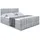 altdecor Boxbett, MIAMI-Z - 160x200 cm - H4 - Hellgrau