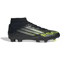 adidas F50 League Mid FG/MG Core Black/Iron Metallic / Lucid Lemon 48