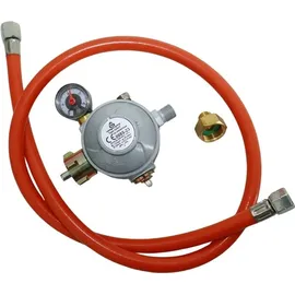 GASLINE Gasmann 50cm Standherd SHG5050F weiß mit Flaschenfach Propan 50 mbar 4 Gas-Kocher /1 m Gasschlauch und Regler