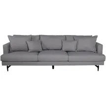 VCM Sofa Stoff 3-Sitzer Grau