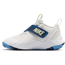 Nike Team Hustle D Basketballschuhe Kinder 104 - summit white/volt tint-midnight navy 34
