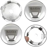 4 Stück Auto Nabendeckel Radmittenkappen für Dacia Duster Logan Sandero Lodgy 60mm, Nabenkappen Radnabenkappen Staubschutzabdeckung Radnabenabdeckung Wasserdicht Zubehör