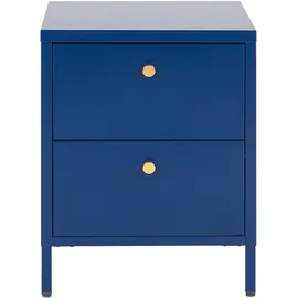 Beliani Nachtschrank Kylea 43 x 55 x 43 cm Marineblau