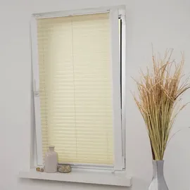 LIEDECO Klemmfix Plissee verspannt 40 x 130 cm beige
